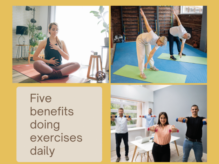 Five benefits doing exercises daily