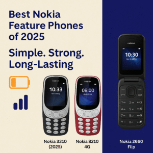 Top 3 Nokia Feature Phones in 2025 – Long Battery, Big Buttons & Classic Design