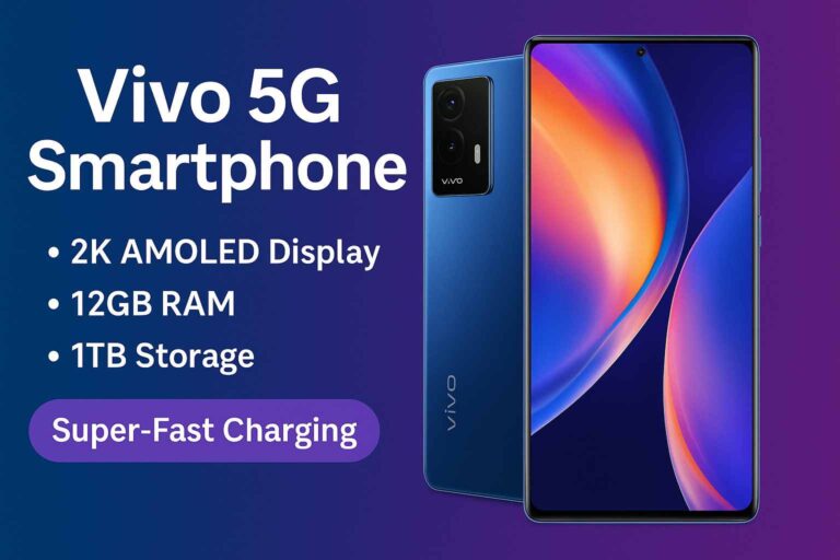 Vivo 5G Smartphone with 2K Display & 12GB RAM