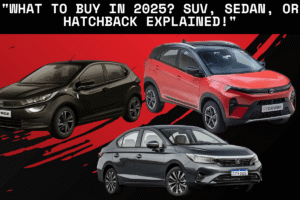 Difference Between SUV Sedan & Hatchback